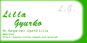lilla gyurko business card